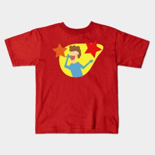 happy man sing a song Kids T-Shirt